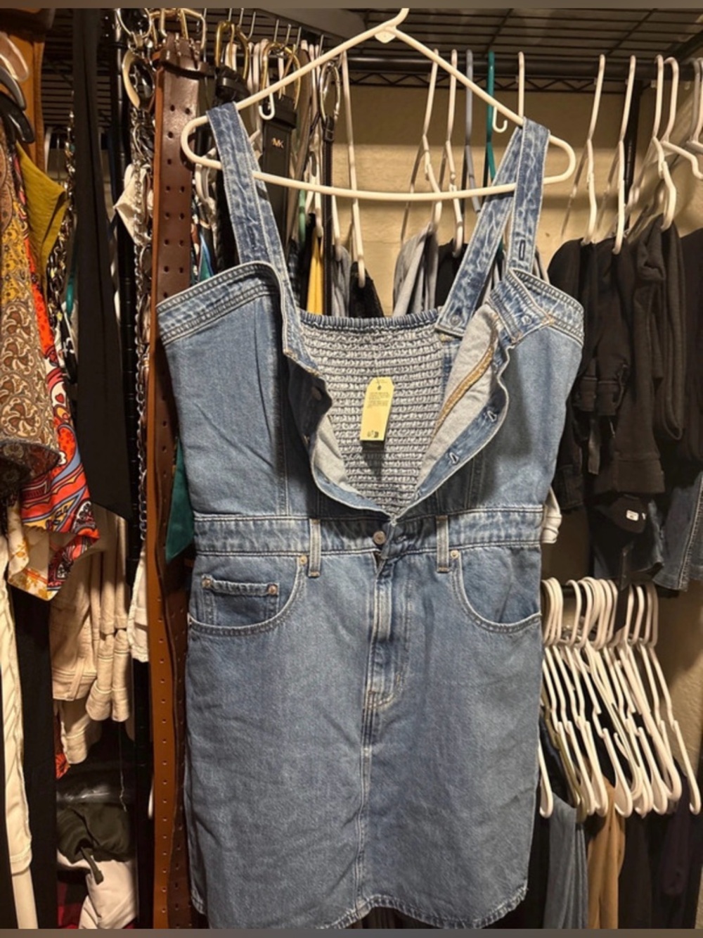 Women's Levi’s Blue Denim Overall Dress